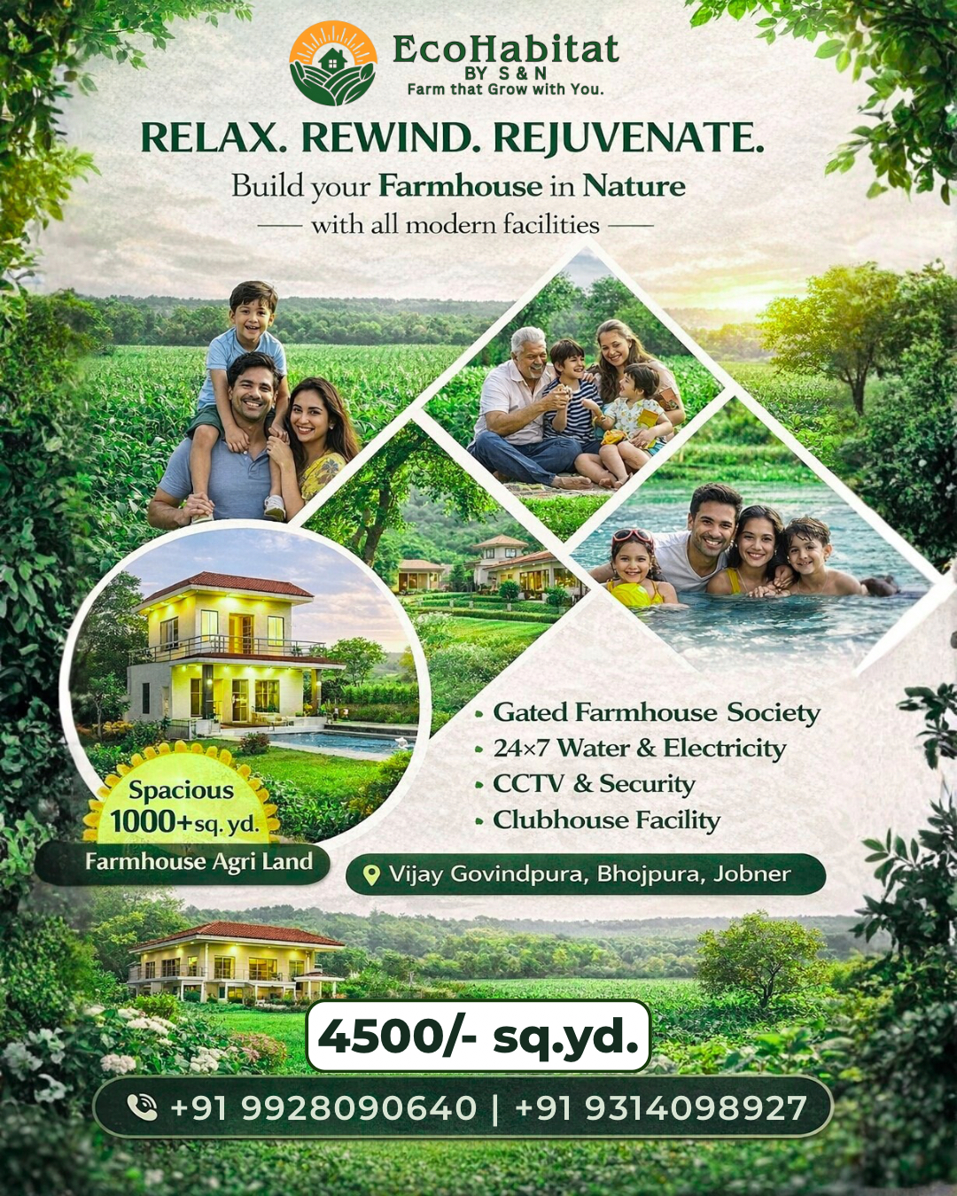 Ecohabitat by SN Farmhouse Land Near Jaipur